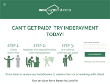 Tablet Screenshot of indepayment.com